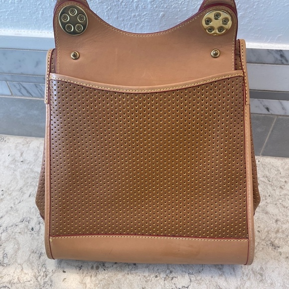 Vintage Dooney & Bourke Brown push lock  Shoulder Bag - Picture 13 of 14